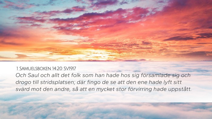 1 Samuelsboken 14:20 SV1917 Bible Verse Image