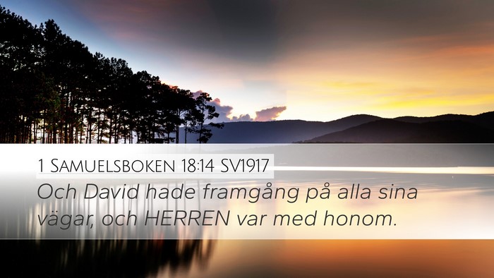 1 Samuelsboken 18:14 SV1917 Bible Verse Image