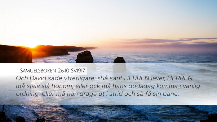 1 Samuelsboken 26:10 SV1917 Bible Verse Image