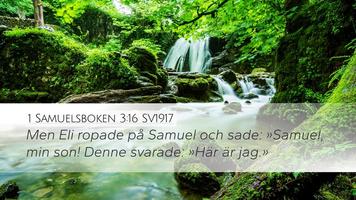 1 Samuelsboken 3:16 SV1917 Bible Verse Image