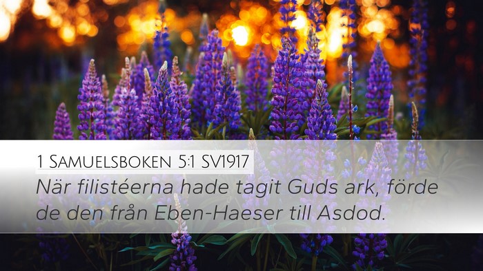 1 Samuelsboken 5:1 SV1917 Bible Verse Image