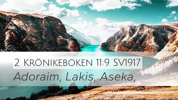 2 Krönikeboken 11:9 SV1917 Bible Verse Image