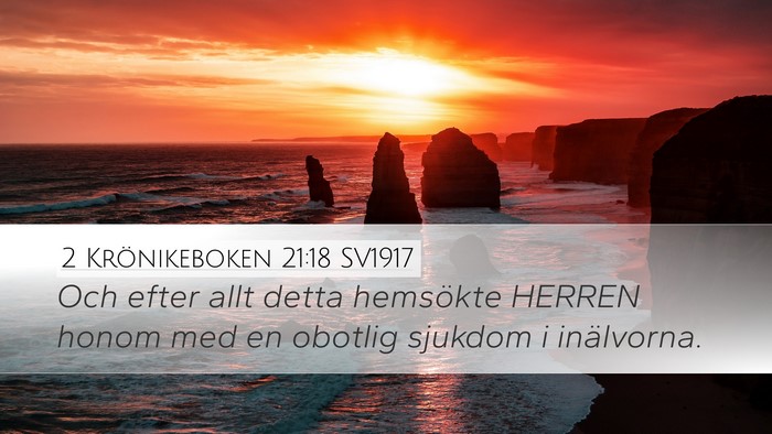 2 Krönikeboken 21:18 SV1917 Bible Verse Image