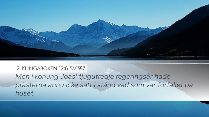 2 Kungaboken 12:6 SV1917 Desktop Wallpaper - Men i konung Joas' tjugutredje regeringsår hade - Desktop Bible Verse Wallpaper