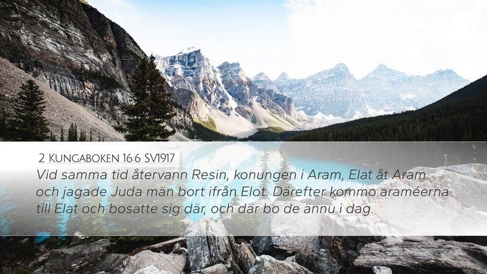 2 Kungaboken 16:6 SV1917 Bible Verse Image