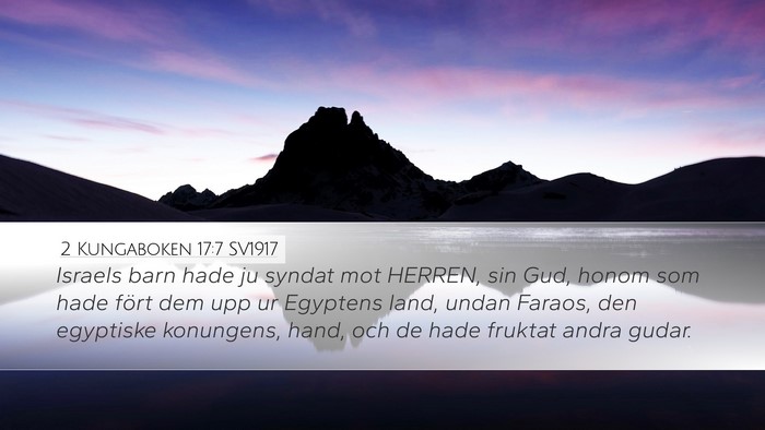 2 Kungaboken 17:7 SV1917 Bible Verse Image