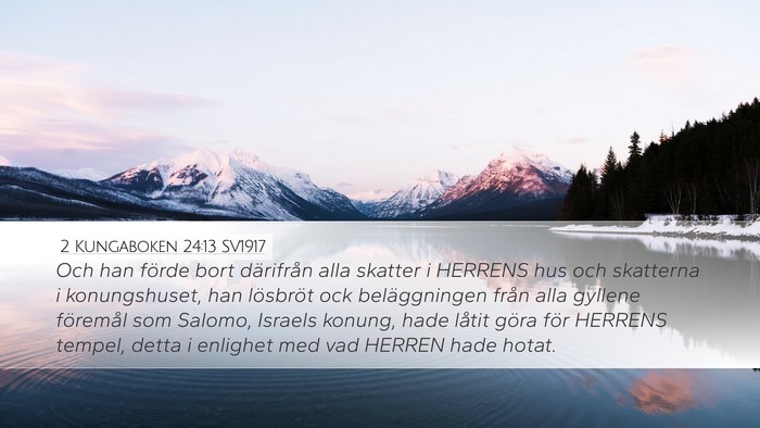 2 Kungaboken 24:13 SV1917 Bible Verse Image
