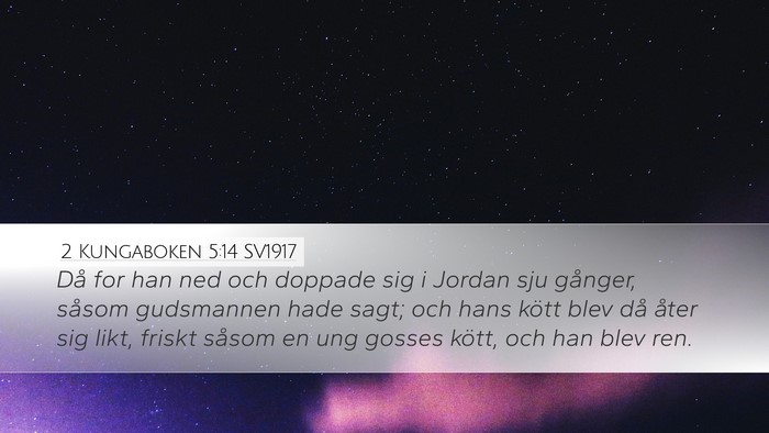 2 Kungaboken 5:14 SV1917 Bible Verse Image