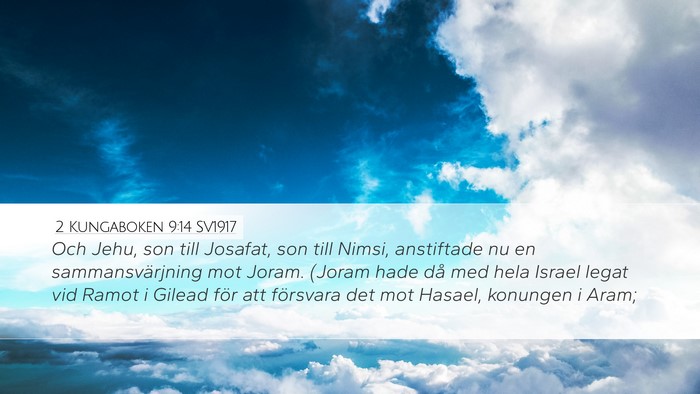 2 Kungaboken 9:14 SV1917 Bible Verse Image