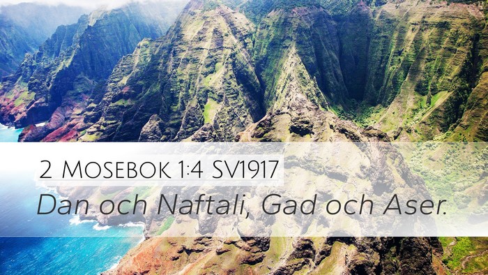 2 Mosebok 1:4 SV1917 Desktop Wallpaper - Dan och Naftali, Gad och - Desktop Bible Verse Wallpaper