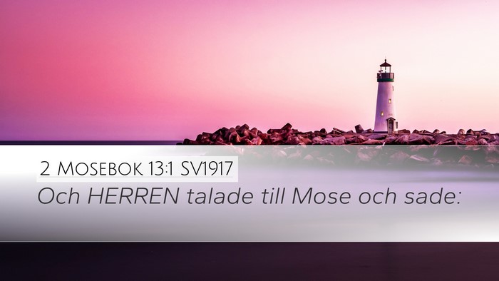 2 Mosebok 13:1 SV1917 Desktop Wallpaper - Och HERREN talade till Mose och - Desktop Bible Verse Wallpaper