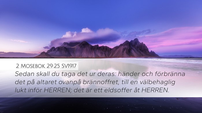 2 Mosebok 29:25 SV1917 Bible Verse Image