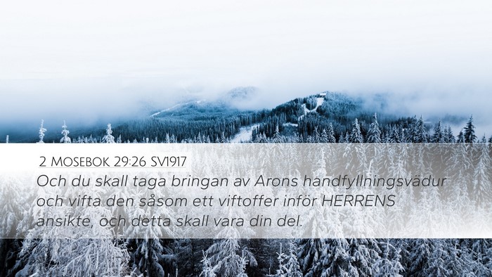 2 Mosebok 29:26 SV1917 Bible Verse Image