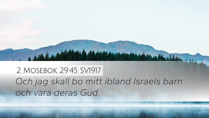 2 Mosebok 29:45 SV1917 Bible Verse Image