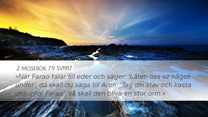 2 Mosebok 7:9 SV1917 Bible Verse Image