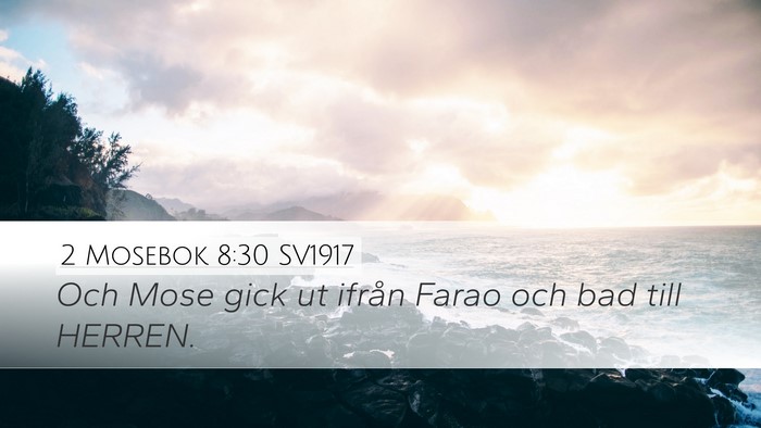 2 Mosebok 8:30 SV1917 Bible Verse Image