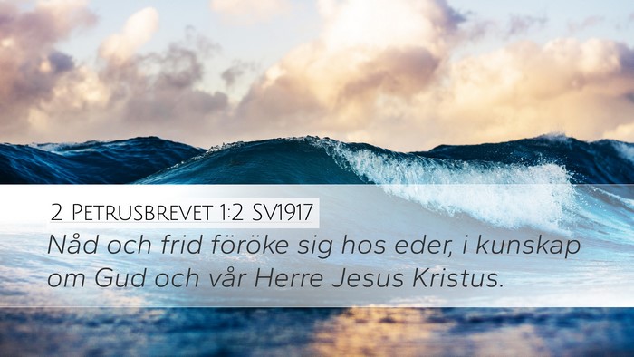 2 Petrusbrevet 1:2 SV1917 Bible Verse Image