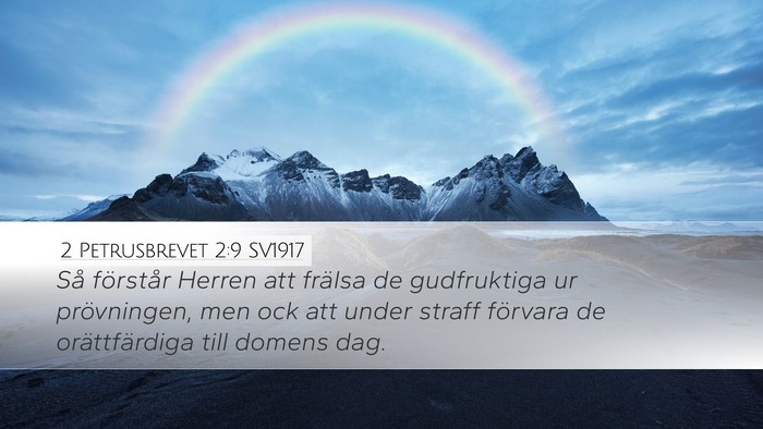2 Petrusbrevet 2:9 SV1917 Bible Verse Image