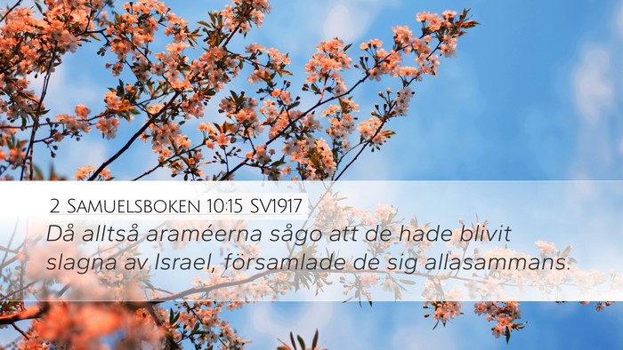 2 Samuelsboken 10:15 SV1917 Desktop Wallpaper - Då alltså araméerna sågo att de hade blivit - Desktop Bible Verse Wallpaper