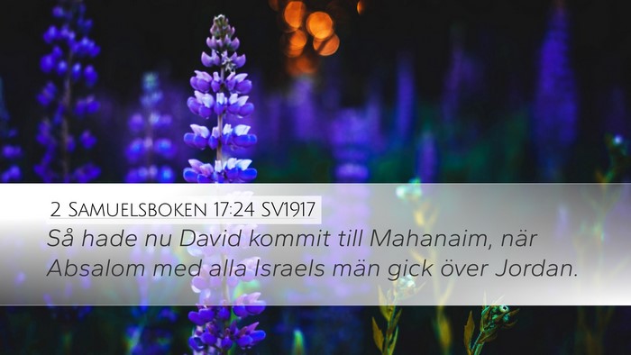 2 Samuelsboken 17:24 SV1917 Bible Verse Image