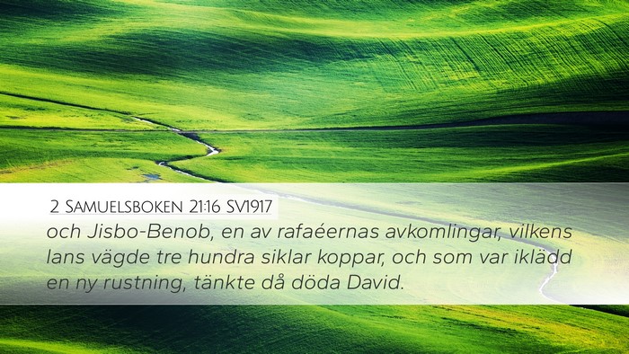 2 Samuelsboken 21:16 SV1917 Bible Verse Image