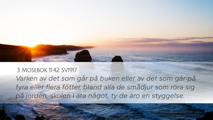 3 Mosebok 11:42 SV1917 Bible Verse Image