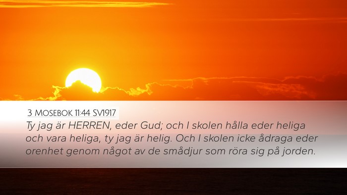 3 Mosebok 11:44 SV1917 Bible Verse Image