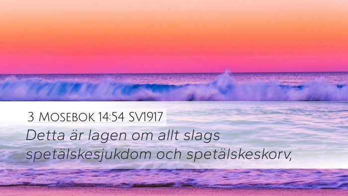 3 Mosebok 14:54 SV1917 Bible Verse Image