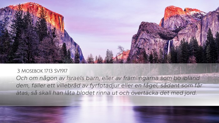 3 Mosebok 17:13 SV1917 Bible Verse Image