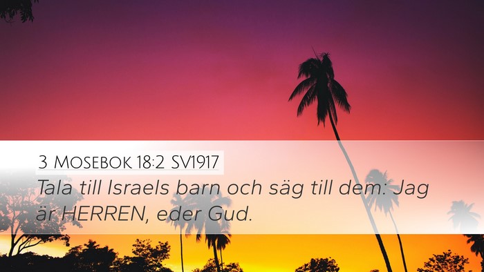 3 Mosebok 18:2 SV1917 Desktop Wallpaper - Tala till Israels barn och säg till dem: Jag är - Desktop Bible Verse Wallpaper
