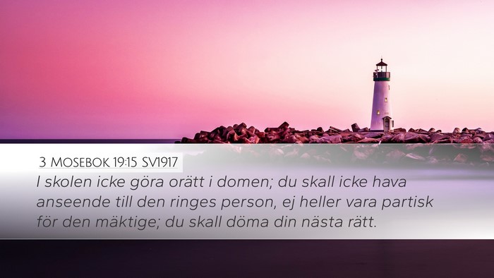 3 Mosebok 19:15 SV1917 Bible Verse Image