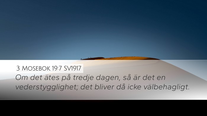 3 Mosebok 19:7 SV1917 Bible Verse Image
