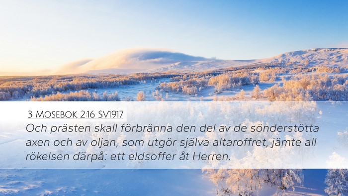 3 Mosebok 2:16 SV1917 Bible Verse Image