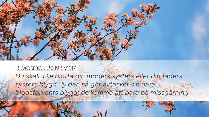 3 Mosebok 20:19 SV1917 Bible Verse Image
