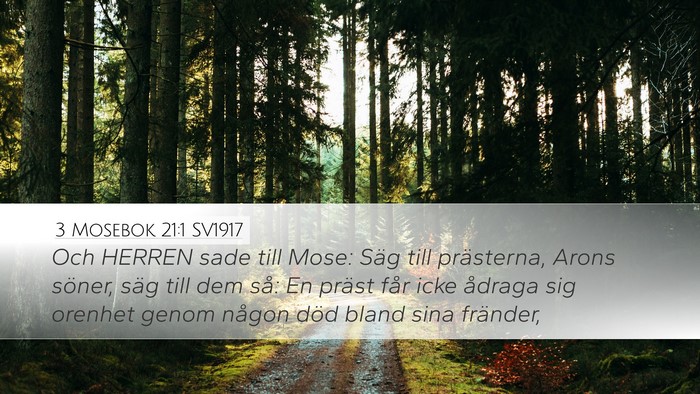3 Mosebok 21:1 SV1917 Bible Verse Image