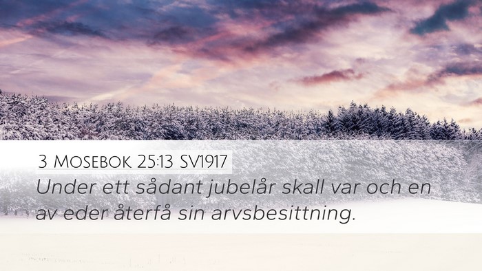 3 Mosebok 25:13 SV1917 Bible Verse Image