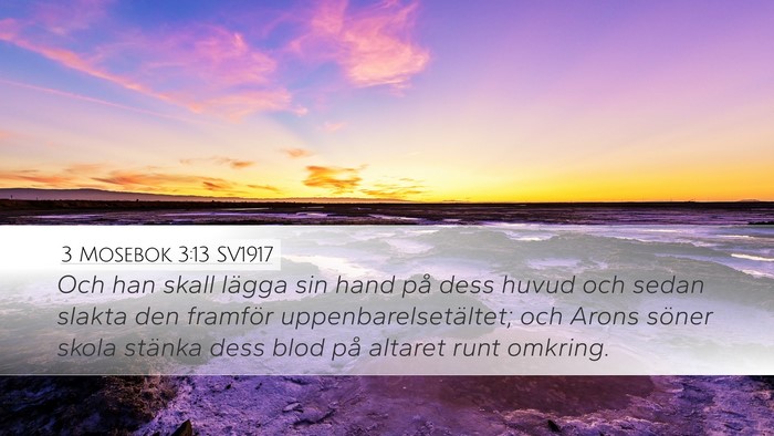 3 Mosebok 3:13 SV1917 Bible Verse Image