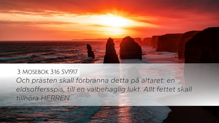 3 Mosebok 3:16 SV1917 Bible Verse Image