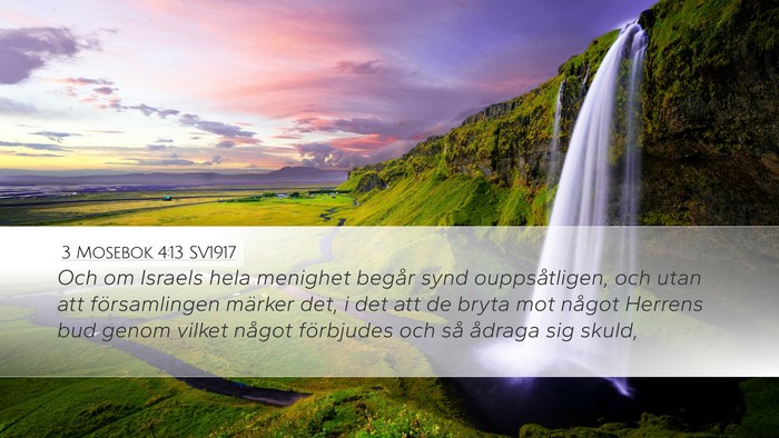 3 Mosebok 4:13 SV1917 Bible Verse Image