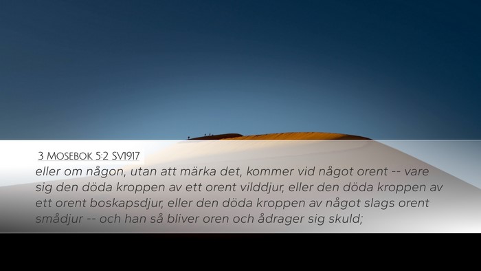 3 Mosebok 5:2 SV1917 Bible Verse Image