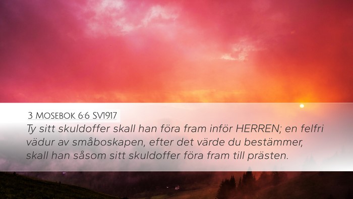 3 Mosebok 6:6 SV1917 Bible Verse Image