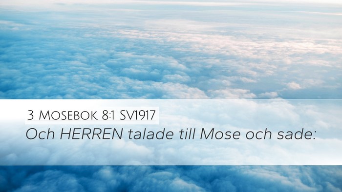 3 Mosebok 8:1 SV1917 Desktop Wallpaper - Och HERREN talade till Mose och - Desktop Bible Verse Wallpaper