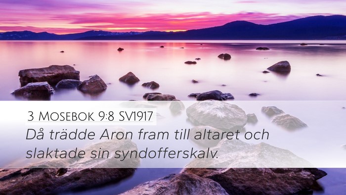 3 Mosebok 9:8 SV1917 Bible Verse Image