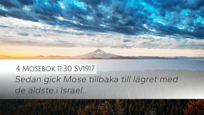 4 Mosebok 11:30 SV1917 Bible Verse Image