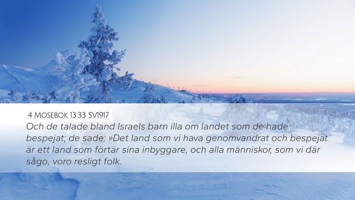 4 Mosebok 13:33 SV1917 Bible Verse Image