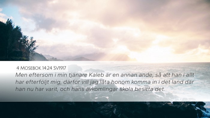 4 Mosebok 14:24 SV1917 Bible Verse Image