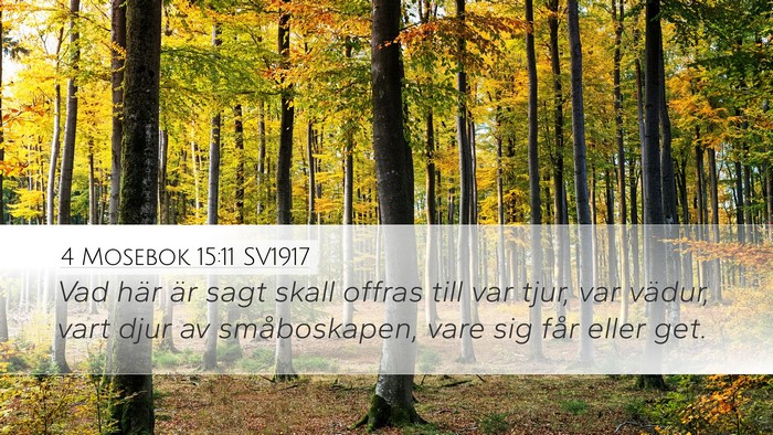 4 Mosebok 15:11 SV1917 Bible Verse Image