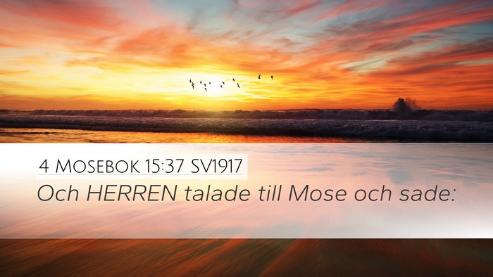4 Mosebok 15:37 SV1917 Desktop Wallpaper - Och HERREN talade till Mose och - Desktop Bible Verse Wallpaper