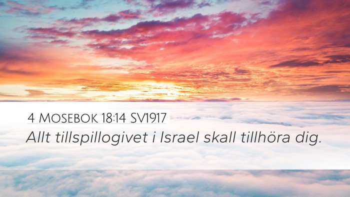 4 Mosebok 18:14 SV1917 Bible Verse Image