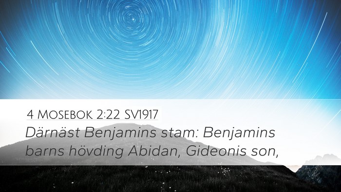 4 Mosebok 2:22 SV1917 Bible Verse Image
